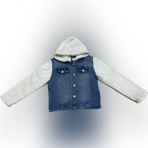 SOHO BLUE denim jacket girls size L (14)